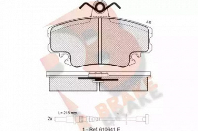 R BRAKE rb0993 -  Комплект тормозных колодок, дисковый тормоз